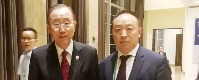 欧美艹逼联合国第八任秘书长潘基文会见赵章栓会长